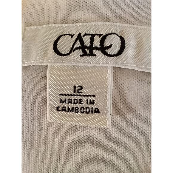 CATO Women's Maxi Dress Large Beige Lace Crocheted Lightweight Formal Abstract - Picture 3 of 3